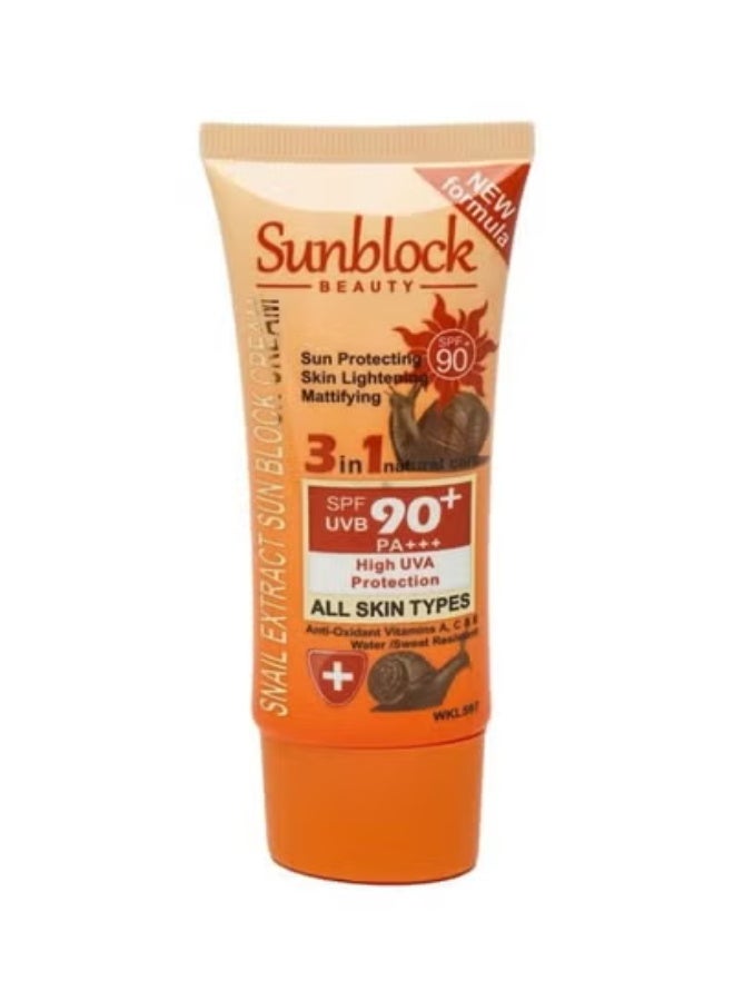 Fruit of the Wokali Snail Sunscreen Cream SPF 90 , 60 Ml - Image 2